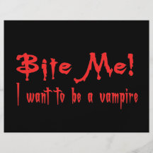 Muérdame que quiero ser un vampiro tarjetas publicitarias