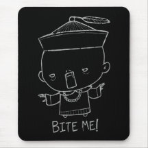 ¡Muérdame! Vampiro Mousepad Alfombrillas De Ratones