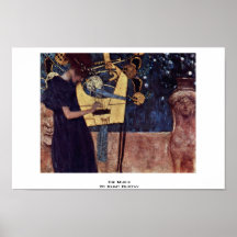 Muere Musik de Klimt Gustavo Poster