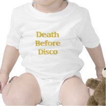 Muerte-Antes-Disco (blanco) Camisetas