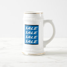 Muestra azul de la venta taza