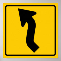 Muestra (correcta) reversa de la carretera de la c poster