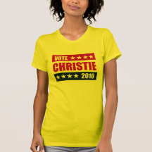 MUESTRA DE CHRISTIE 2012 DEL VOTO - .PNG CAMISETA