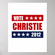 MUESTRA DE CHRISTIE 2012 DEL VOTO POSTERS