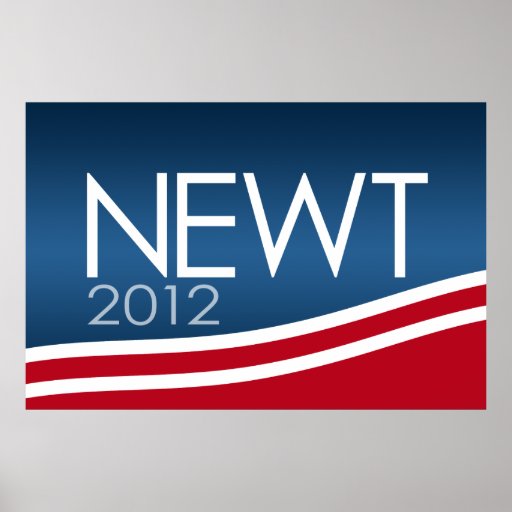 Muestra de la campaña de Newt Gingrich 2012 Impresiones