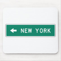 Muestra de la carretera de Nueva York Tapete De Raton