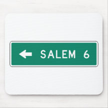 Muestra de la carretera de Salem Alfombrillas De Raton