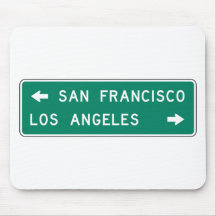 Muestra de la carretera de San Francisco Los Ángel Tapete De Ratones