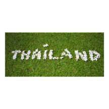 Muestra de la flor de Tailandia Lona