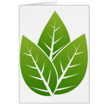 muestra de la hoja del árbol tarjeton