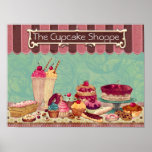 Muestra de la tienda de la panadería del Patisseri Poster