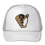Muestra de los bolos de Brown de la sepia del Pin  Gorras De Camionero