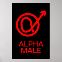 Muestra del macho alfa impresiones