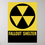 Muestra del refugio de polvillo radiactivo poster