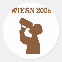 muestra del wiesn 2009 pegatina redonda