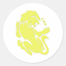 Muestra del zodiaco de Leo Pegatinas