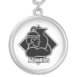 Muestra del zodiaco del horóscopo del acuario colgantes personalizados