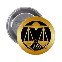 MUESTRA DEL ZODIACO DEL LIBRA DEL ORO PIN