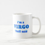 Muestra del zodiaco del virgo tazas de café