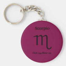 Muestra del zodiaco - escorpión llavero