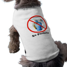 Muestra dibujada mano: Ningún perfume Ropa De Perros