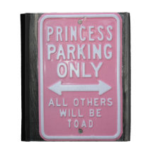 Muestra divertida de princesa Parking Only