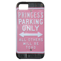 Muestra divertida de princesa Parking Only iPhone 5 Coberturas