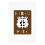 Muestra histórica de la ruta 50 de los E.E.U.U. de Papeleria Personalizada