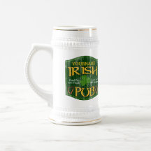 Muestra irlandesa personalizada del Pub Taza