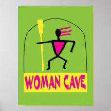 Muestra o poster de la cueva de la mujer