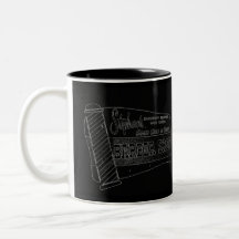 Muestra retra de la ventana de la publicidad de la tazas