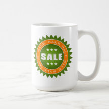 Muestra verde de la venta tazas