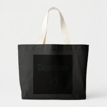 Muestra y símbolo astrológicos - Capricornio Bolsas De Mano