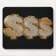 Muestras de dólar triples Mousepad
