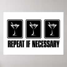 Muestras de la bebida de Martini - repetición en c Poster