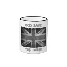 Mug bicolore God save the Queen Taza De Café