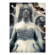 Mujer azul arte fotográfico