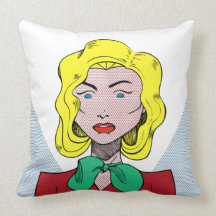 Mujer cómica almohada
