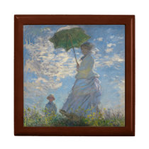Mujer con un parasol de Claude Monet cajas de regalo