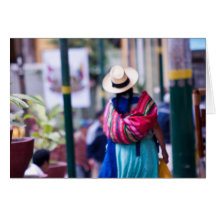 Mujer de Calientes de los Aguas Tarjeton