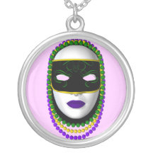 "Mujer de la máscara negra y verde del misterio" - Joyerias Personalizadas