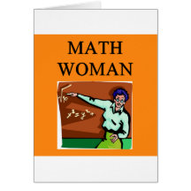 MUJER DE LA MATEMÁTICAS TARJETA