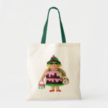 Mujer de la torta bolsa de mano