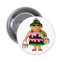 Mujer de la torta pins