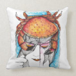Mujer del cangrejo almohadas