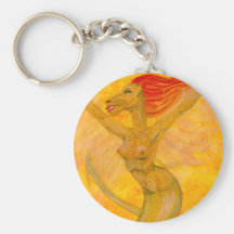 Mujer del dragón llaveros personalizados
