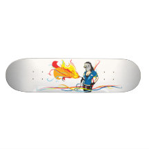 Mujer del soldador patineta personalizada