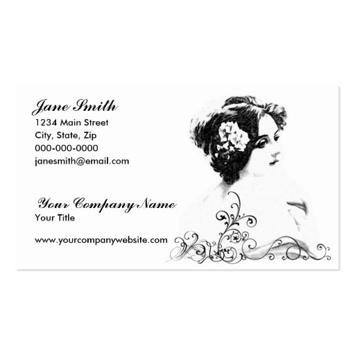 Mujer del Victorian Tarjeta De Visita