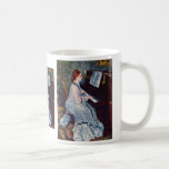 Mujer en el piano de Pierre-Auguste Renoir Tazas
