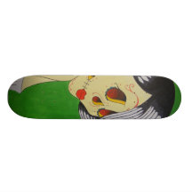 Mujer gitana tablas de patinar